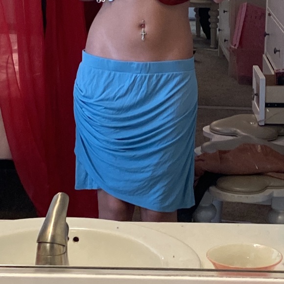 BCBG Maxazria Sky Blue Skirt - Picture 1 of 3